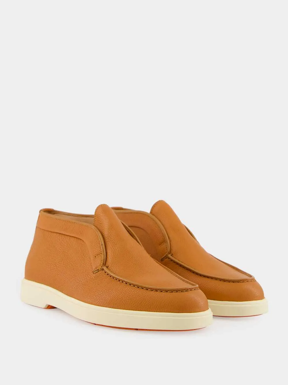 Leather Slip-On Boots