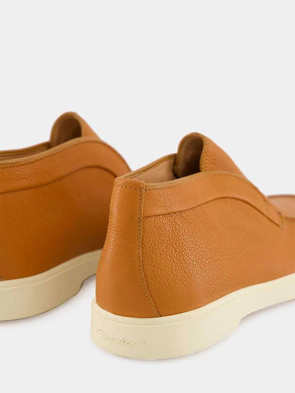 Leather Slip-On Boots