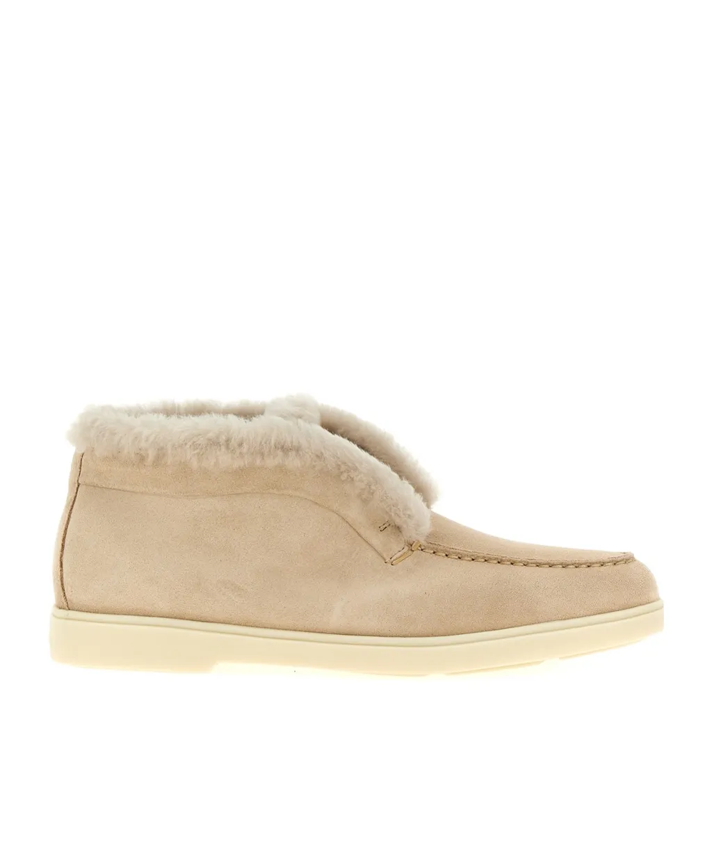 Fur-Trimmed Desert Boots