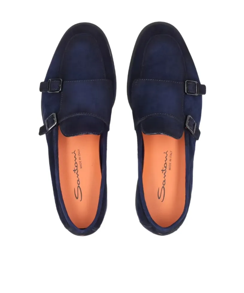 Buckle Detail Wrap Loafers