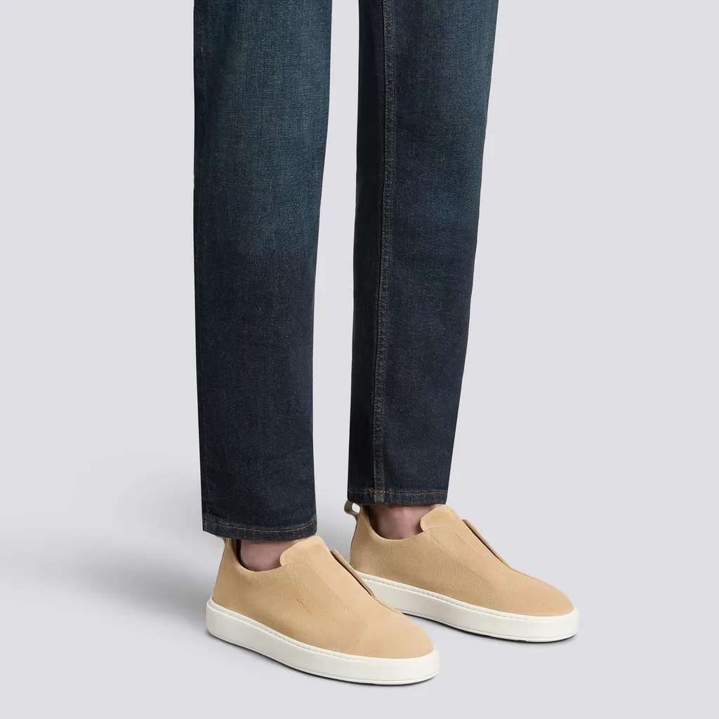 Suede Slip-On Sneakers
