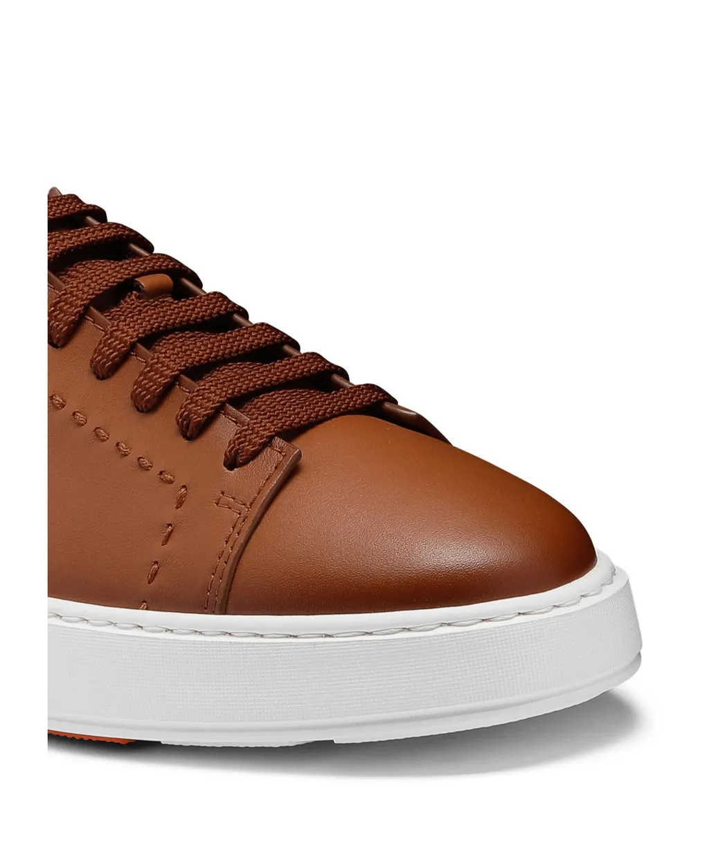 Round-Toe Lace-Up Sneakers