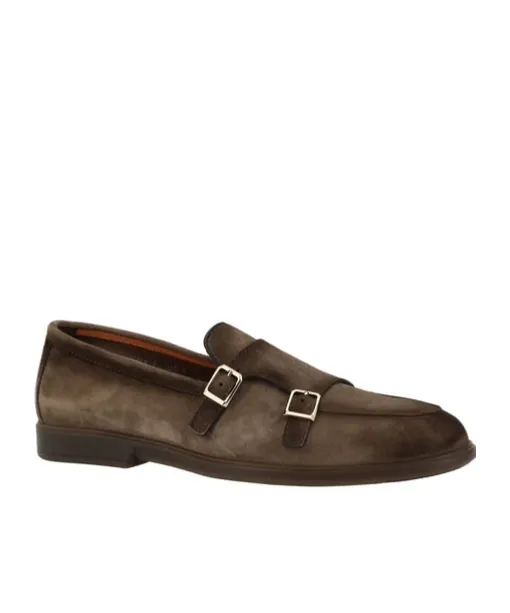 Buckle-Strap Monk Shoes
