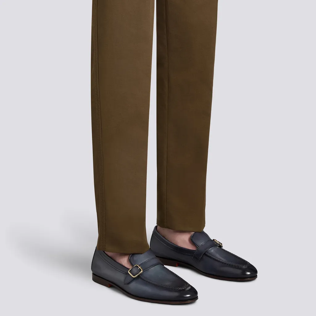 Single-Buckle Loafers
