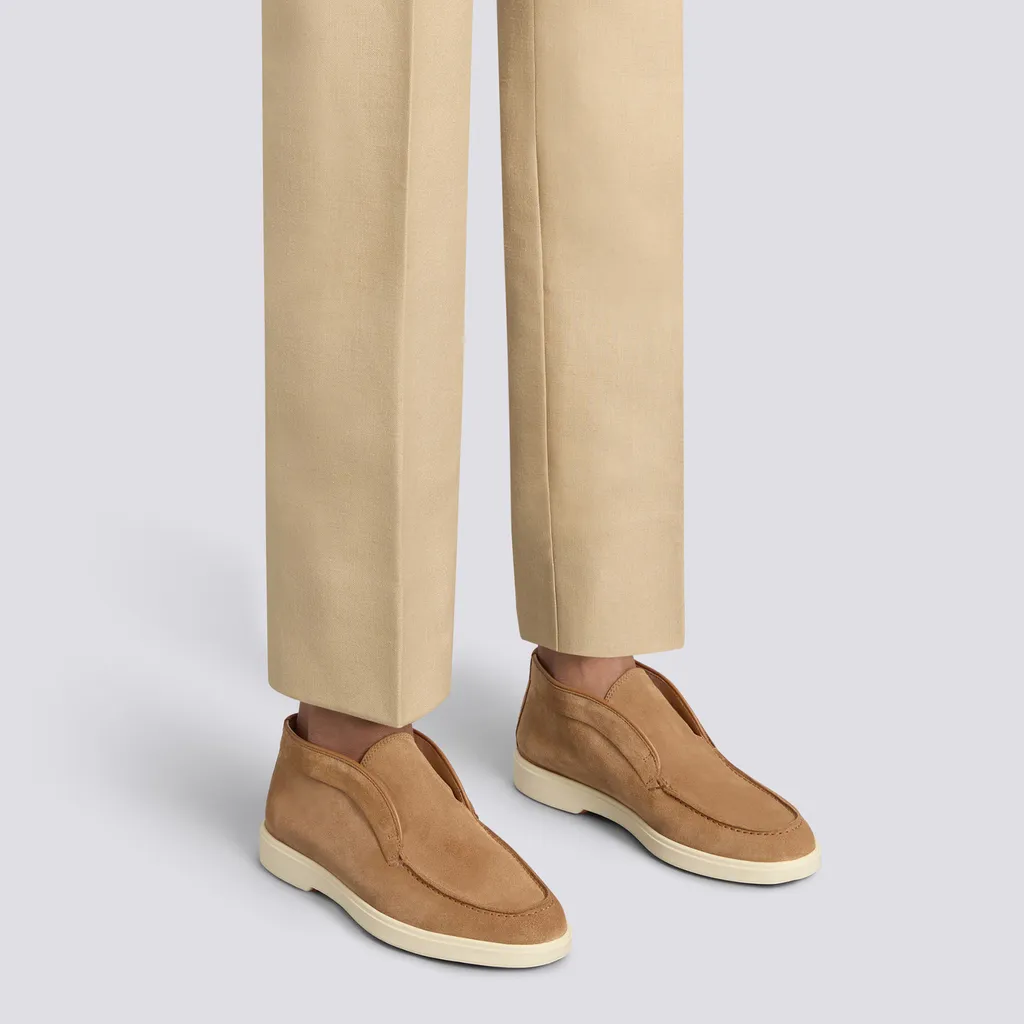 Round-Toe Slip-On Loafers