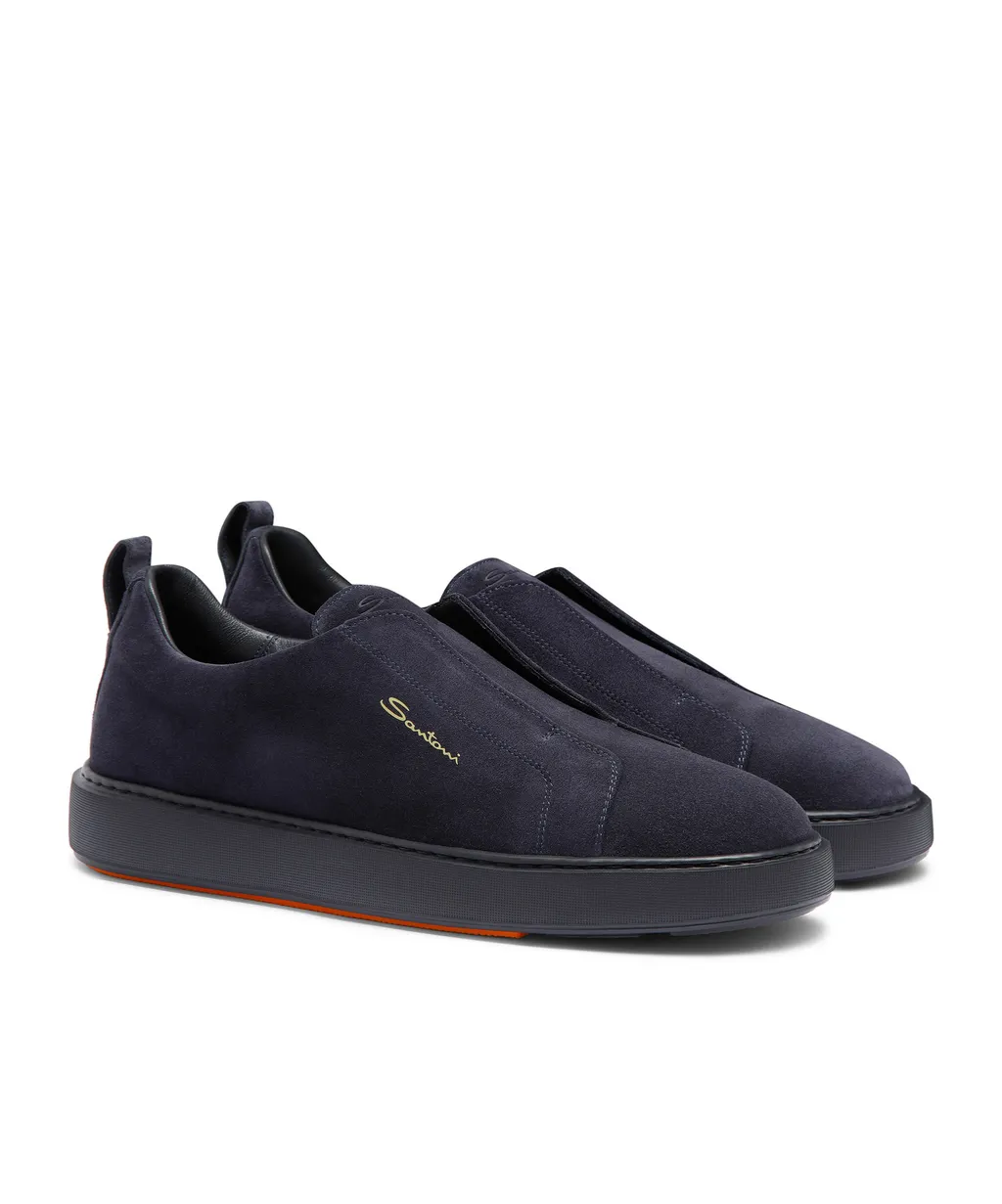 Round-Toe Slip-On Sneakers