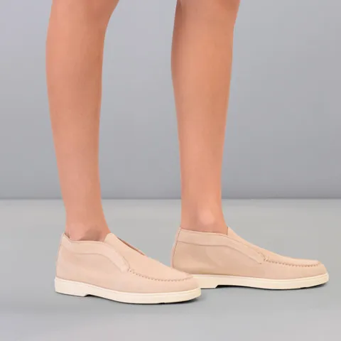 Round-Toe Slip-On Loafers