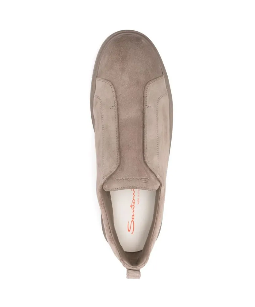 Logo Printed Slip-On Sneakers