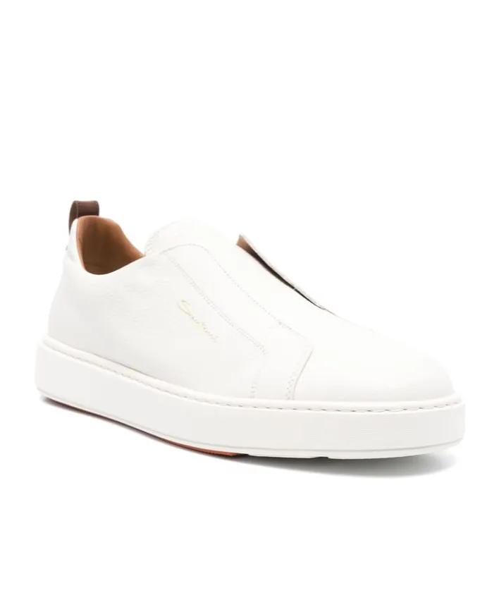 Logo-Printed Almond Toe Sneakers