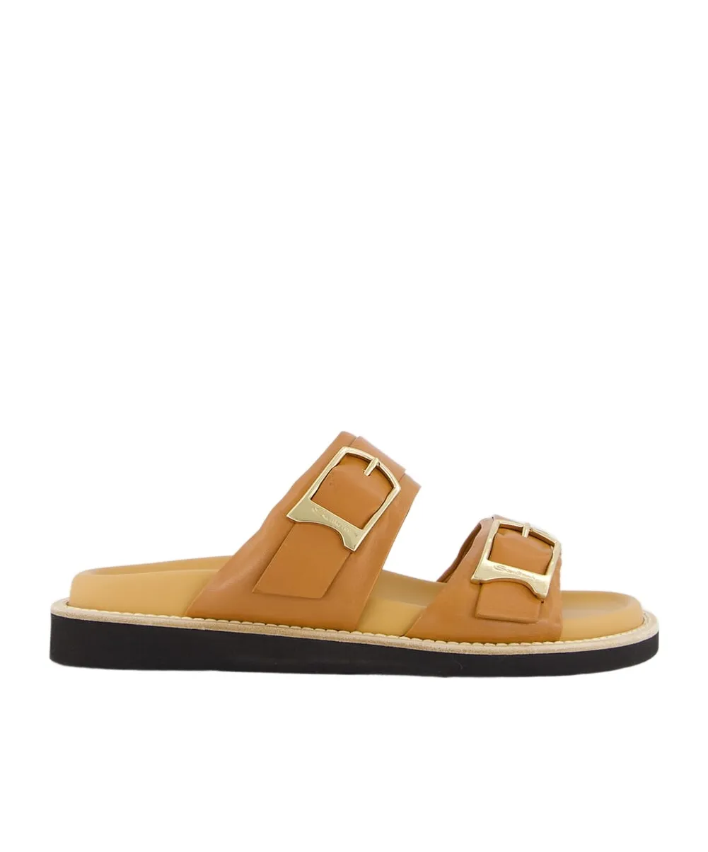 Double-Buckle Sandals