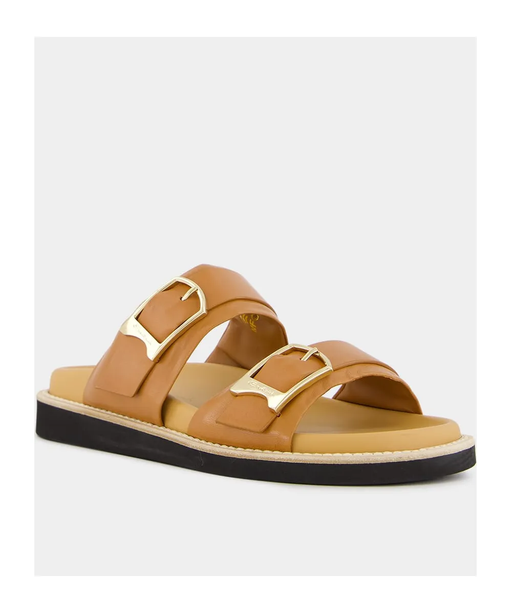 Double-Buckle Sandals