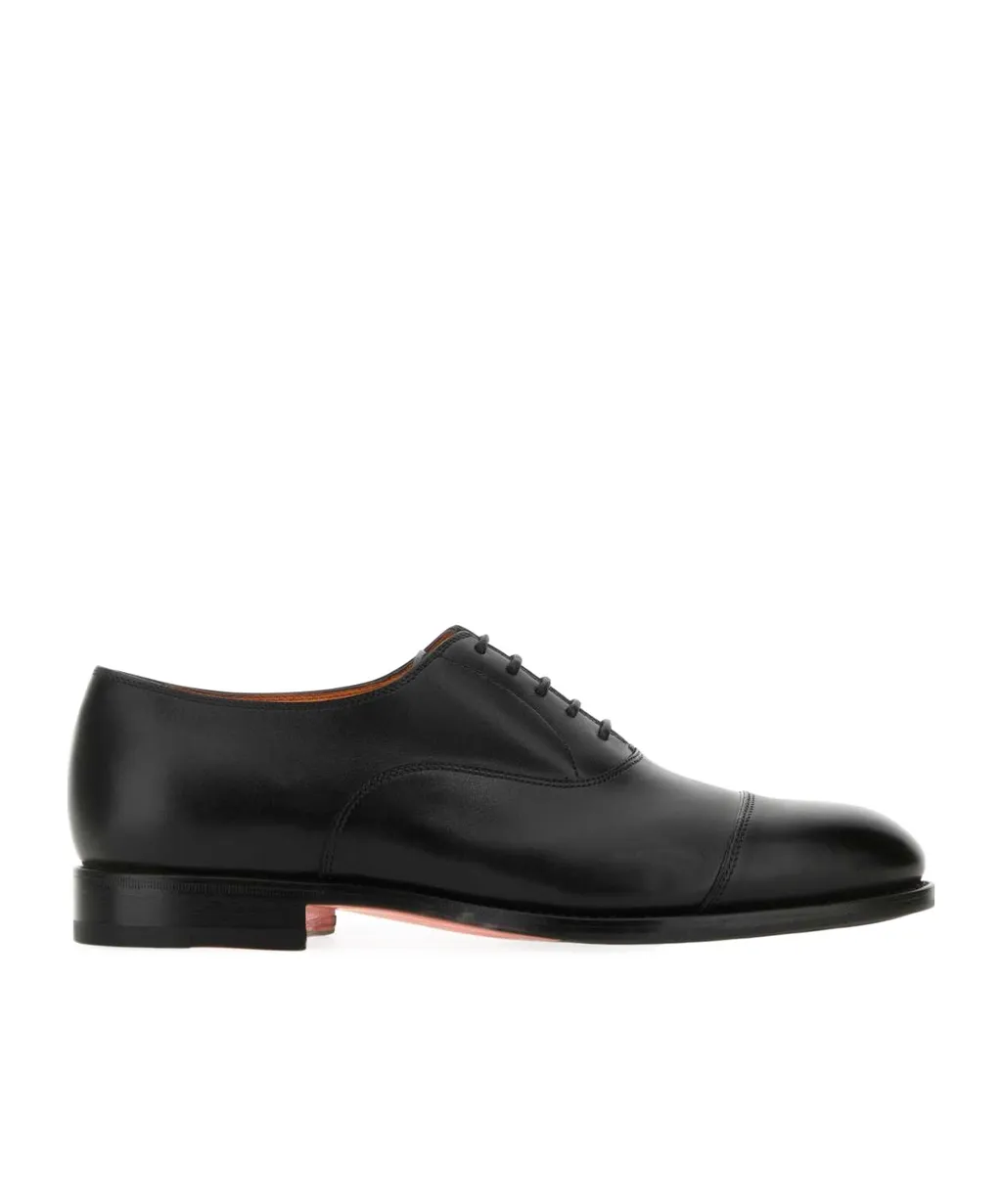 Round Toe Lace-Up Shoes