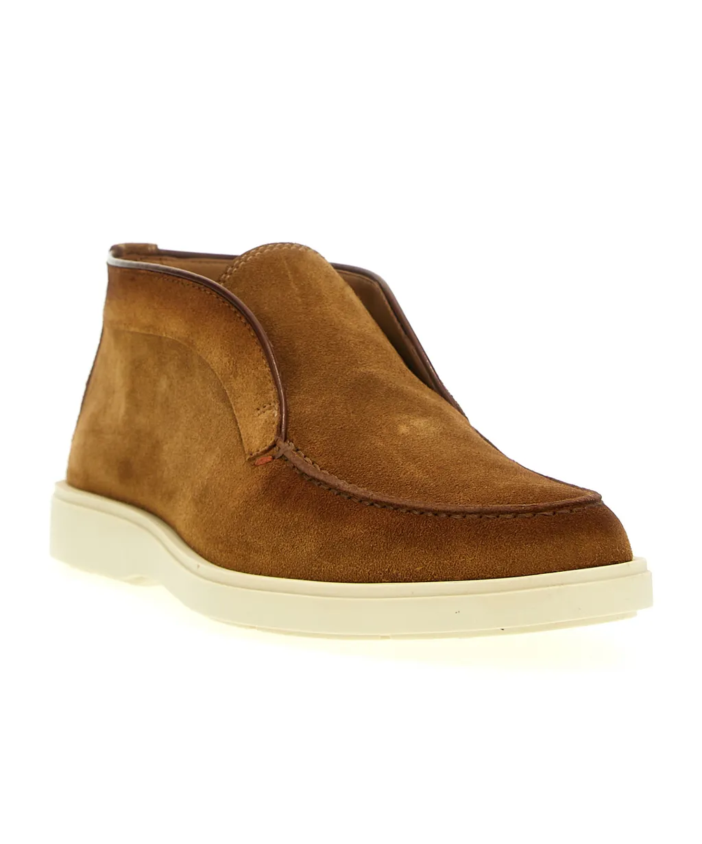 Desert Round-Toe Slip-On Boots