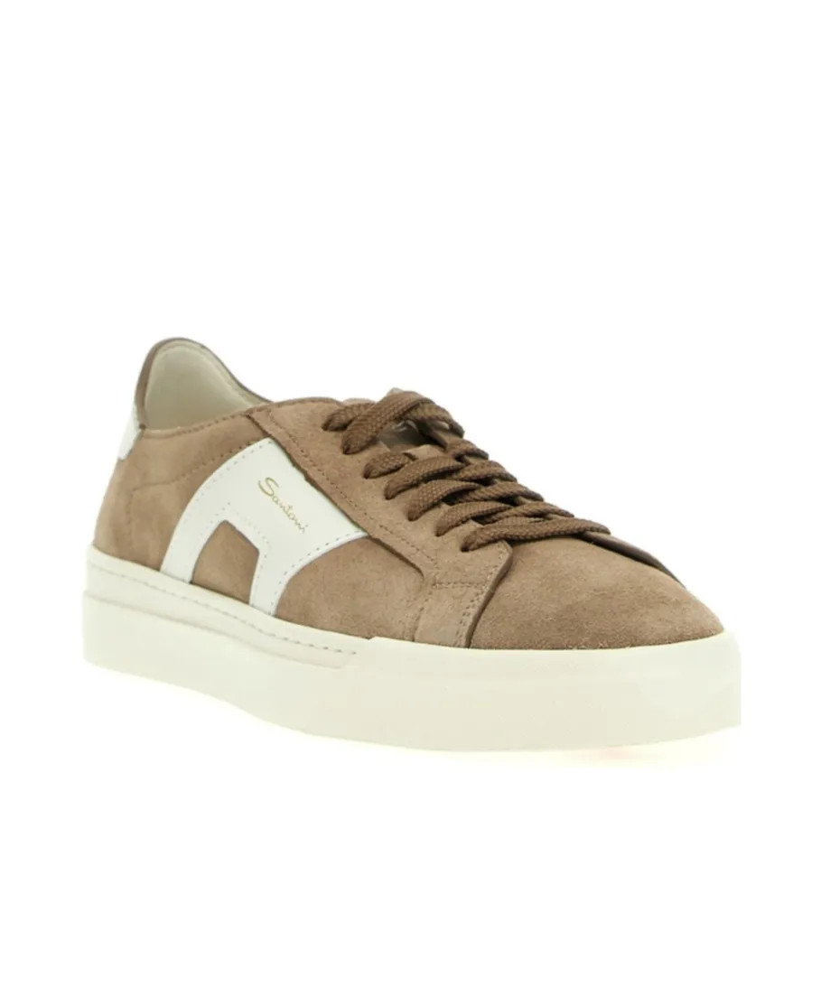 Double Buckle Low-Top Sneakers