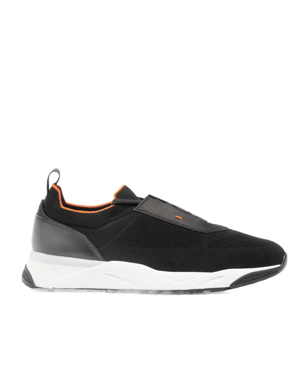 Knitted Panelled Sneakers