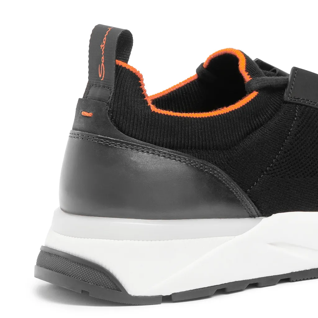 Knitted Panelled Sneakers