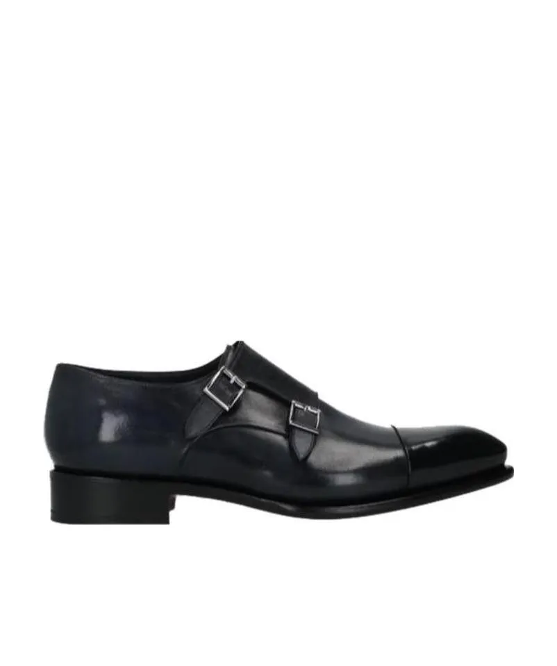 Buckle Detailed Slip-On Monk Shoes