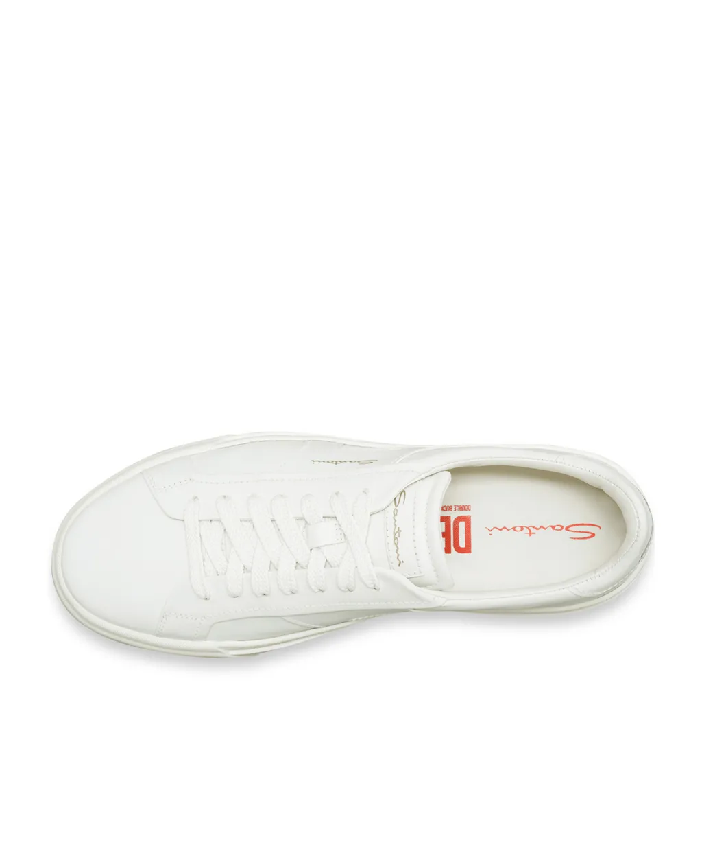 Double Buckle Lace-Up Sneakers