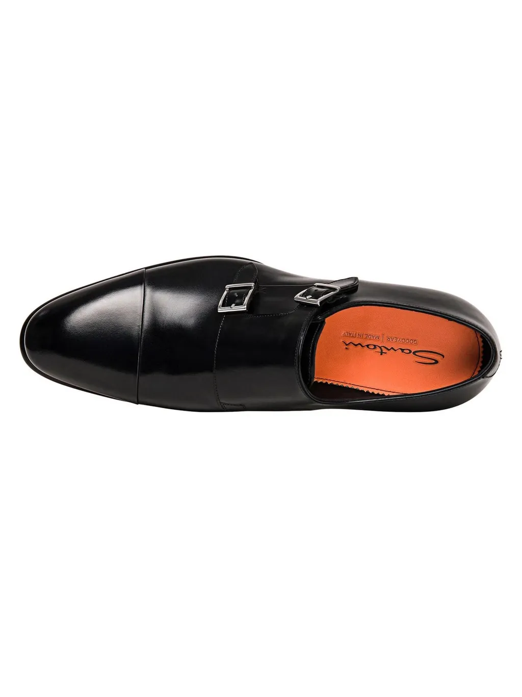 Buckle Detailed Slip-On Monk Shoes