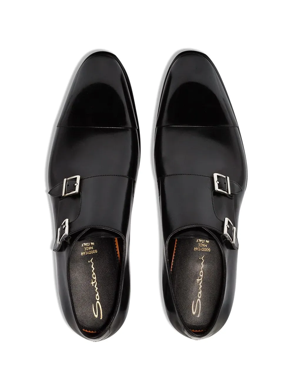 Buckle Detailed Slip-On Monk Shoes