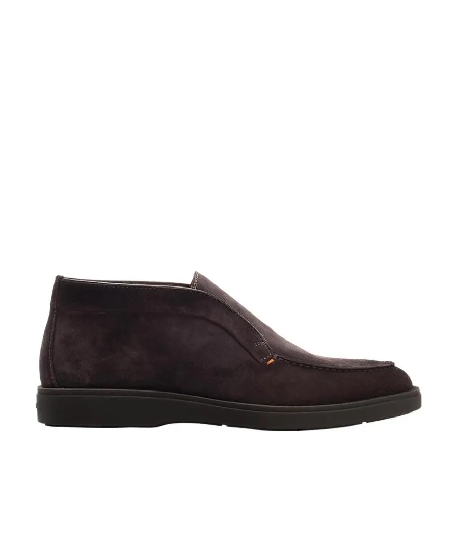 Desert Round-Toe Slip-On Boots