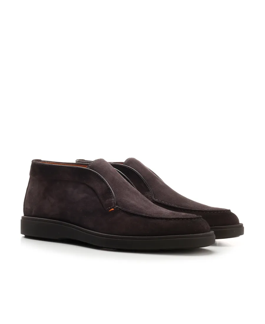 Desert Round-Toe Slip-On Boots