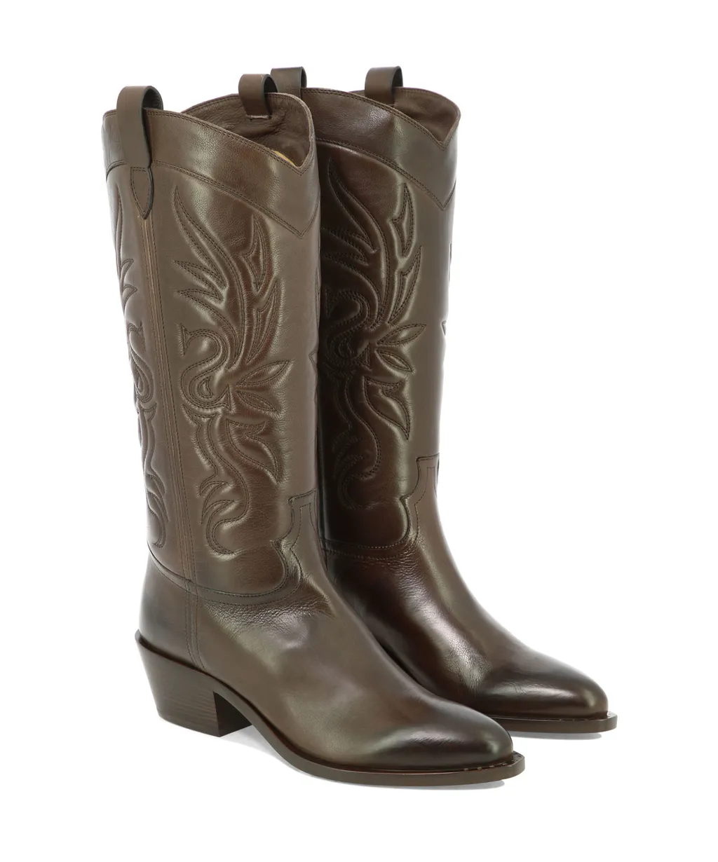 Thick-Heeled Boots