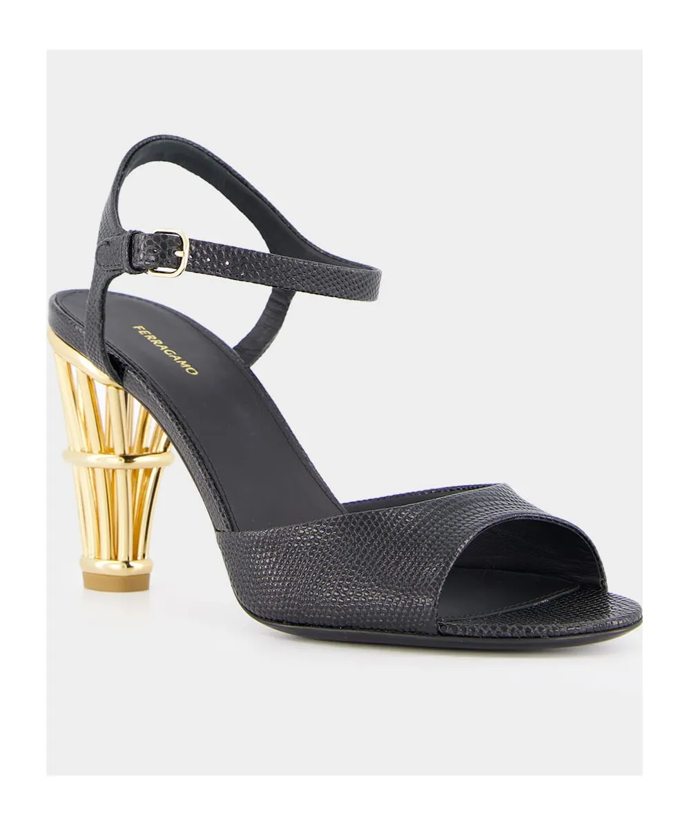 Cage Heeled Sandals