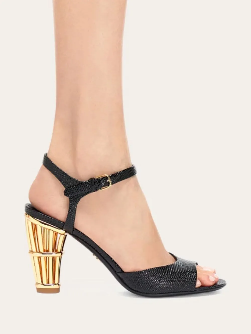 Cage Heeled Sandals