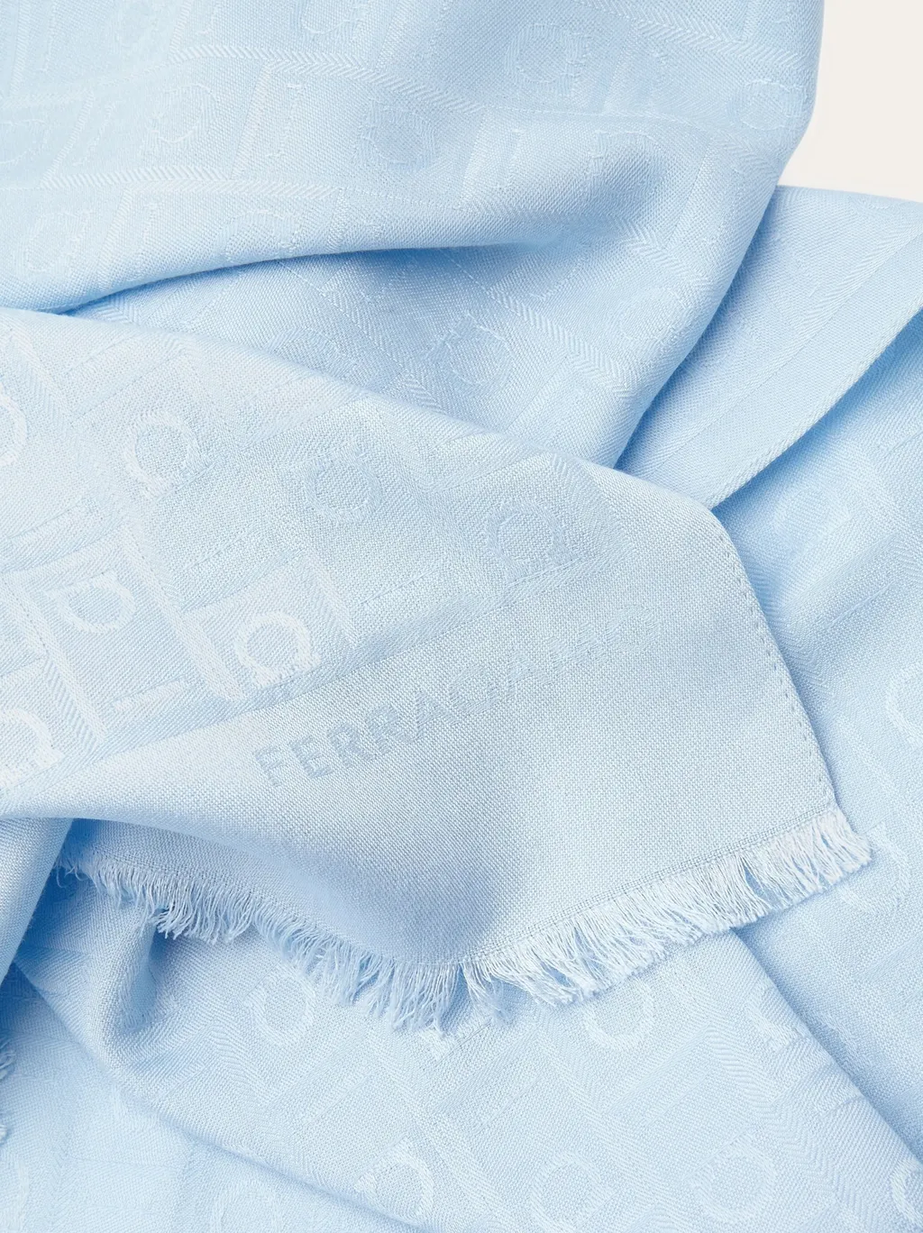 Monogram Jacquard Wool Shawl