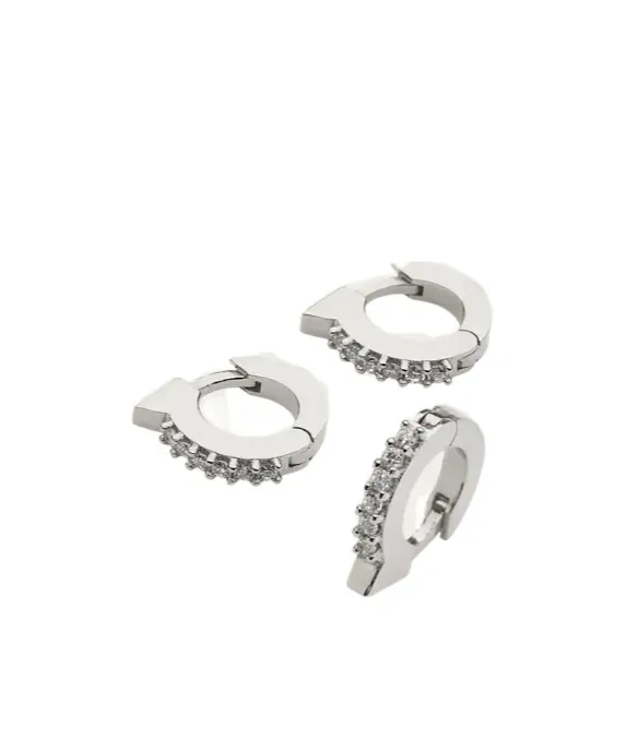 Crystal Inlaid Earrings
