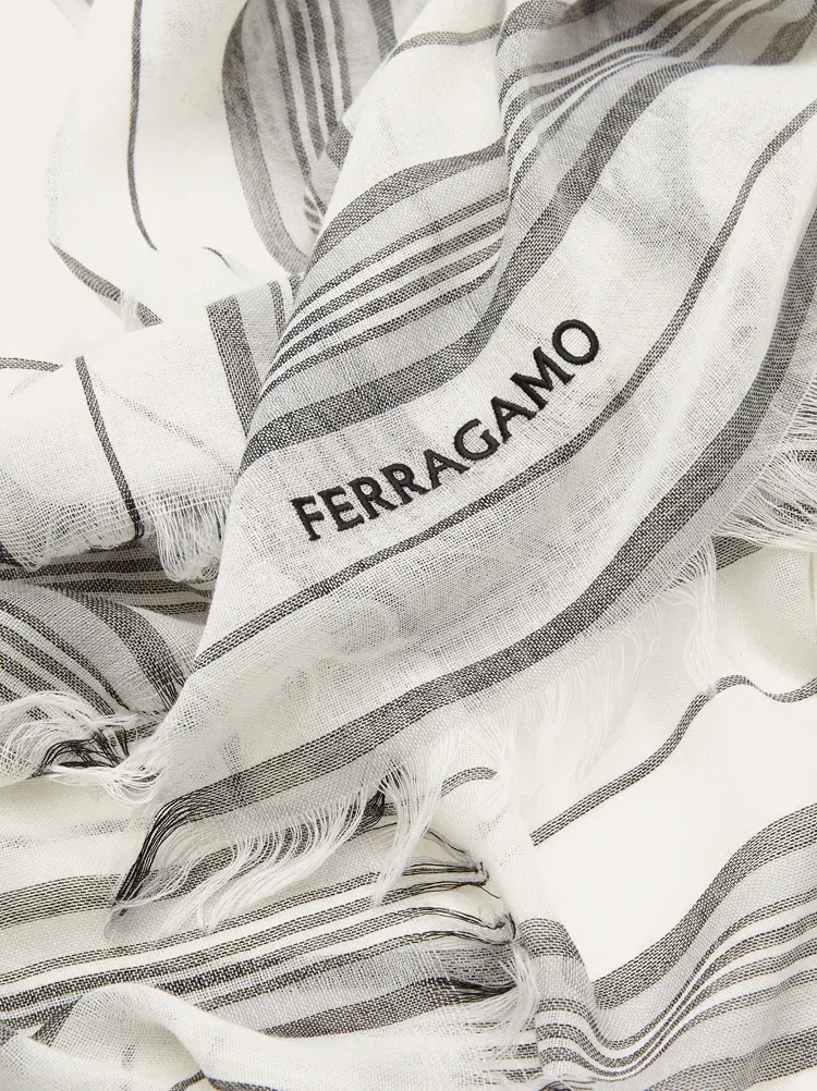 Logo Wool Scarf