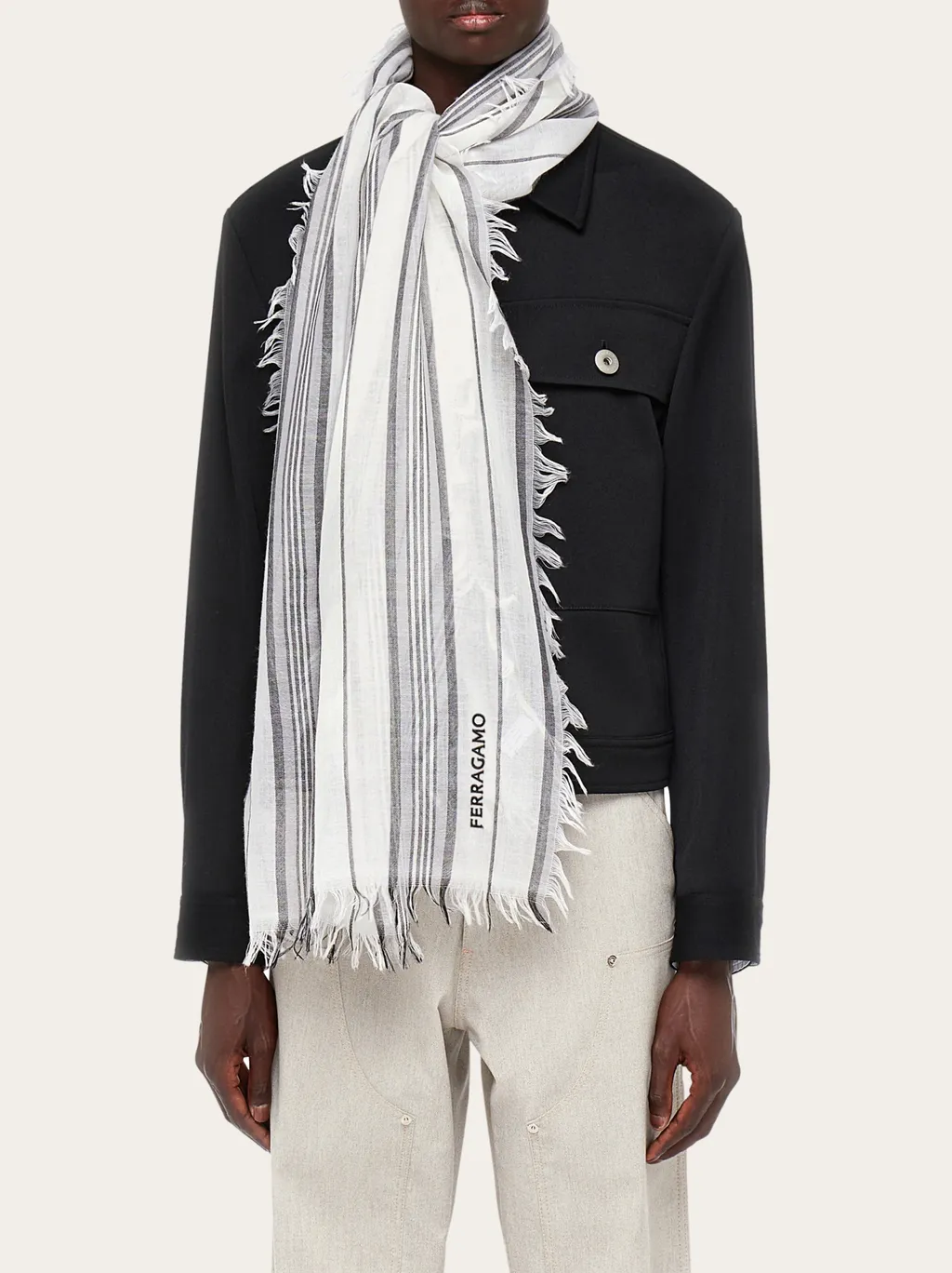 Logo Wool Scarf