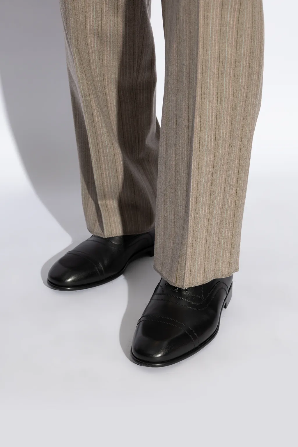 Round Head Lacing Business Dress Shoes