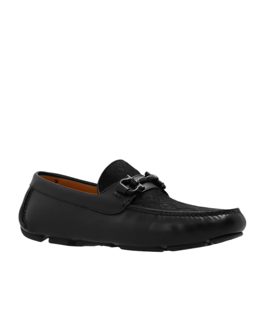 Round Head Logo Detail Loafers