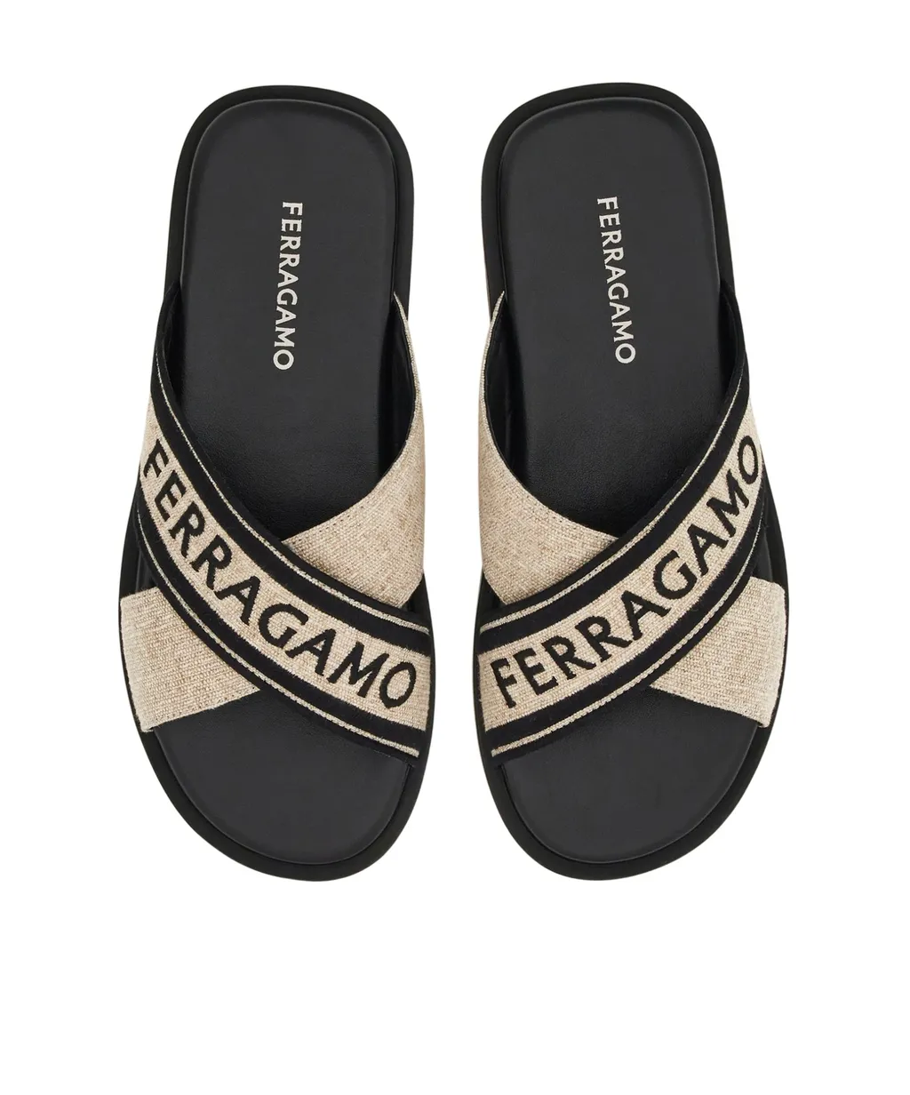 Cross-Strap Slippers
