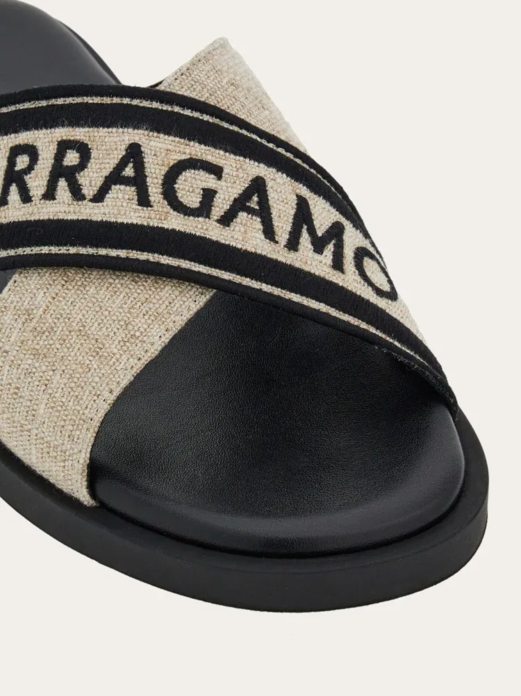Cross-Strap Slippers