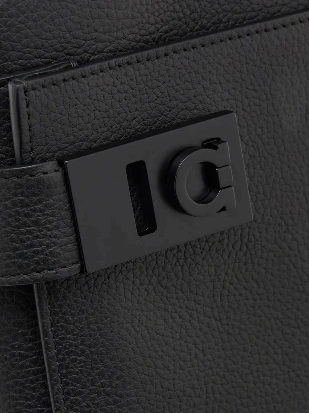 Gancini-Lock Logo Printed Shoulder Bag