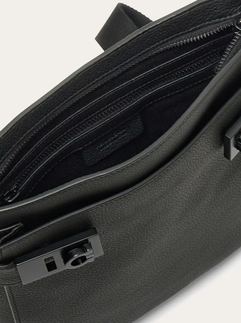 Gancini-Lock Logo Printed Shoulder Bag