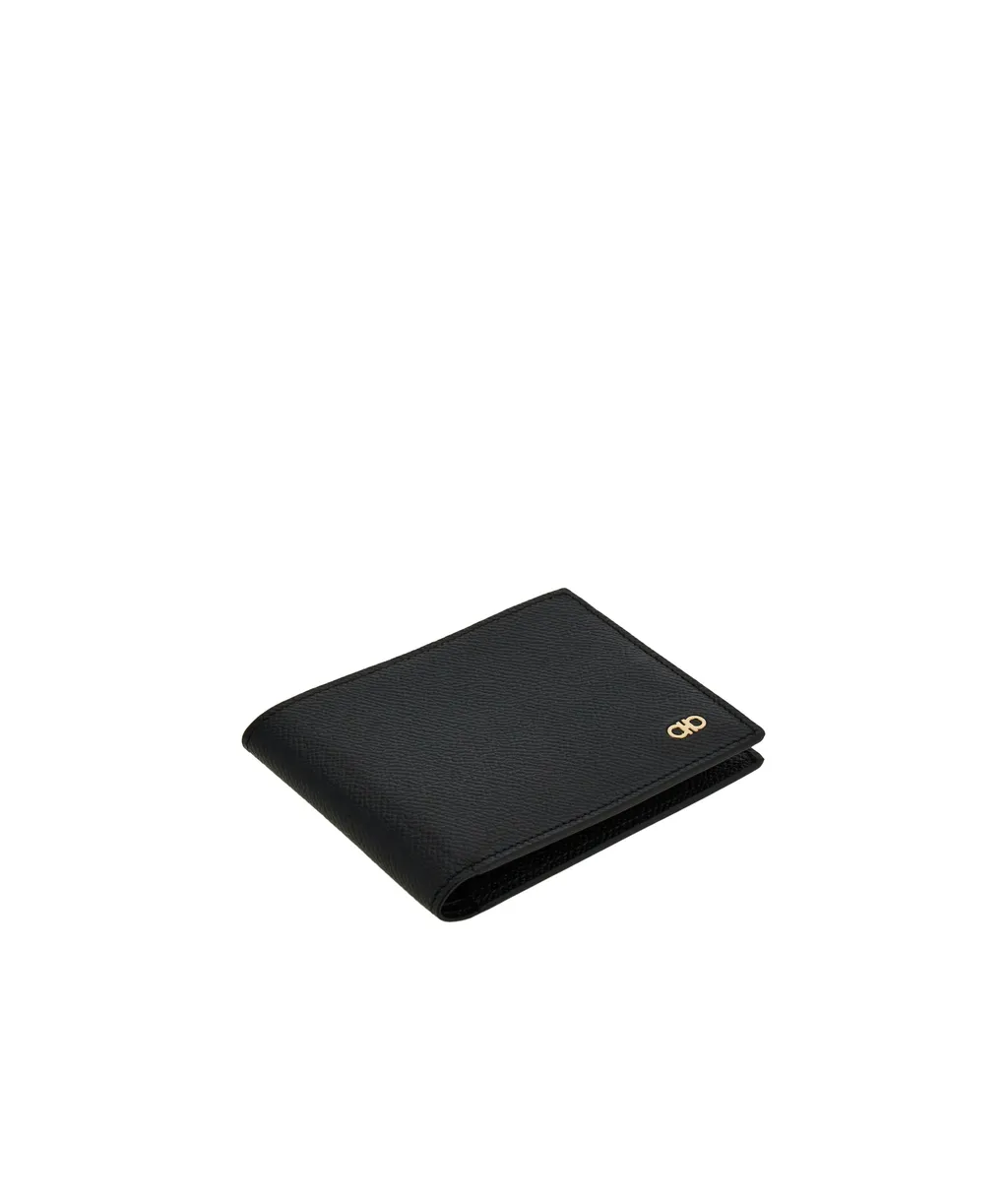Gancini Bi-Fold Leather Wallet