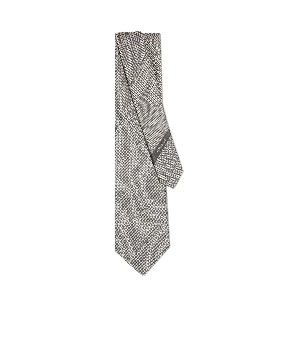 Logo Embroidered Tie