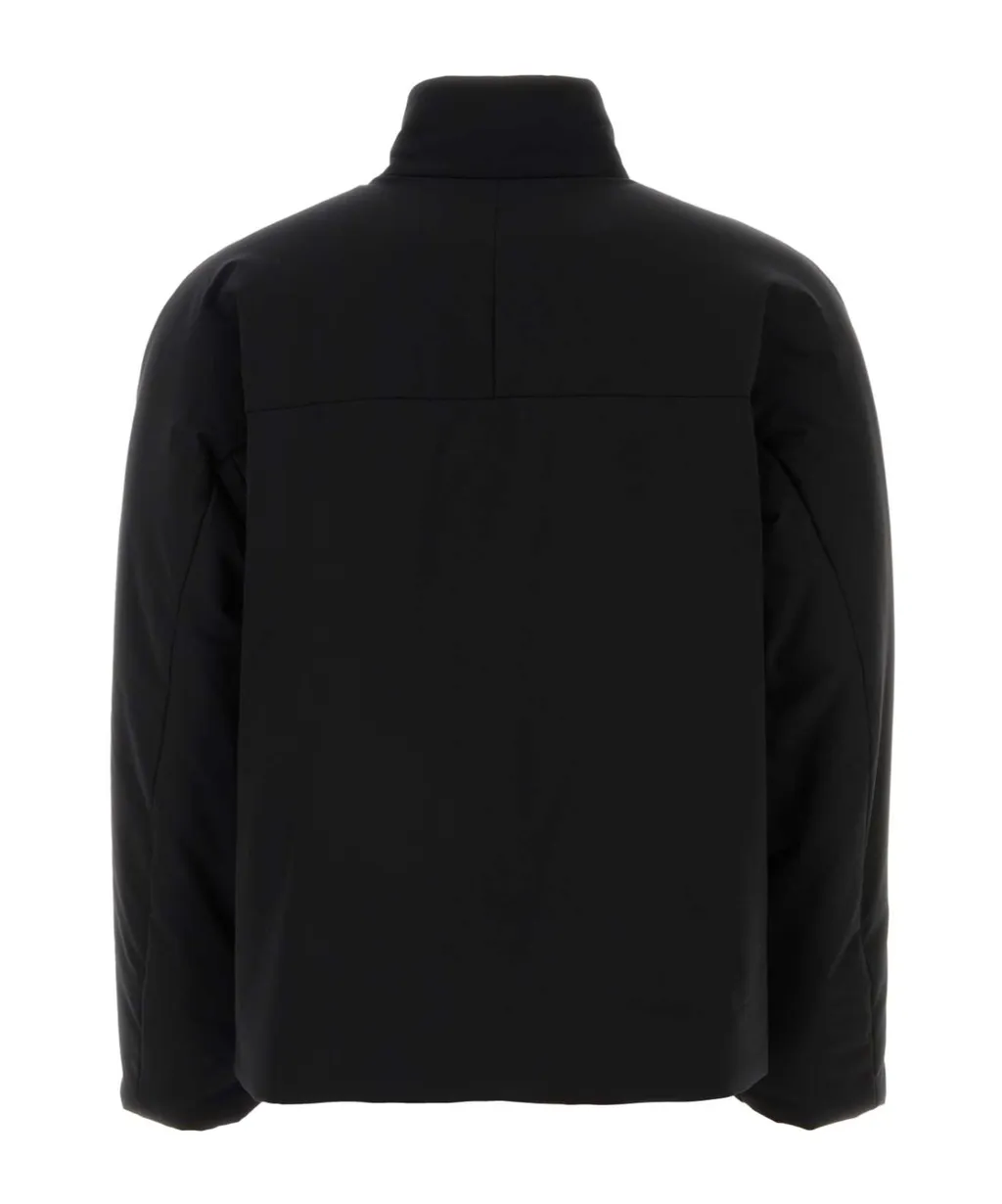 Mock-Neck Straight Cut Blouson