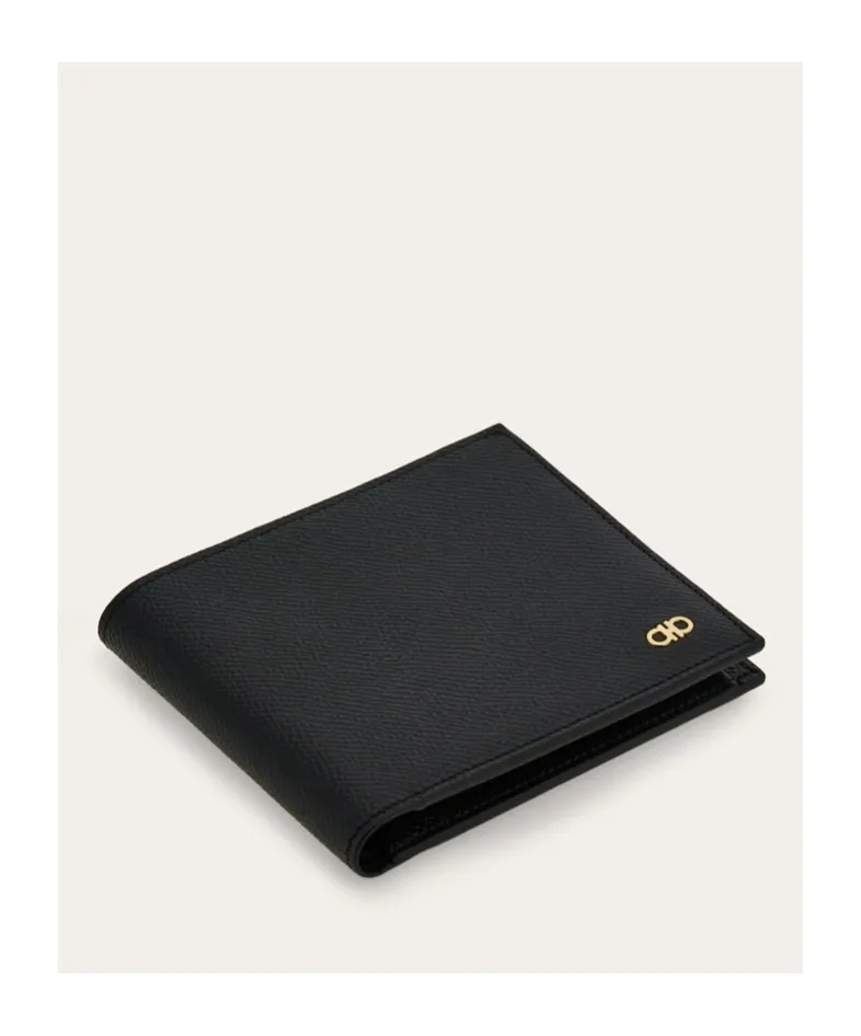 Gancini Plaque Bi-Fold Wallet