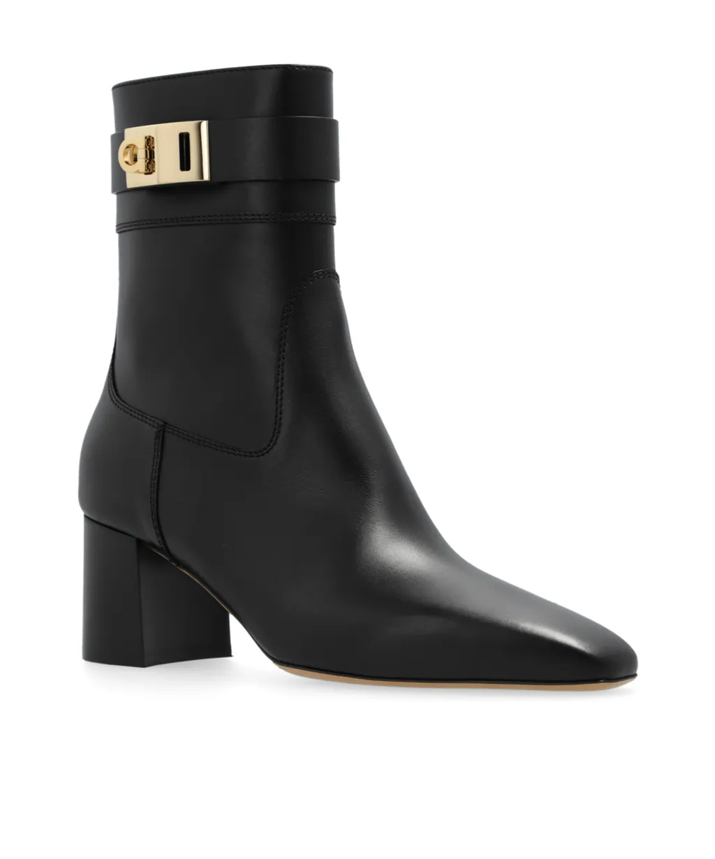 Logo Buckle Short Boots