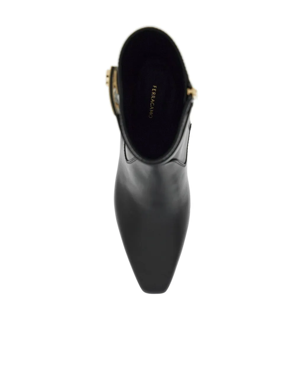 Logo Buckle Short Boots