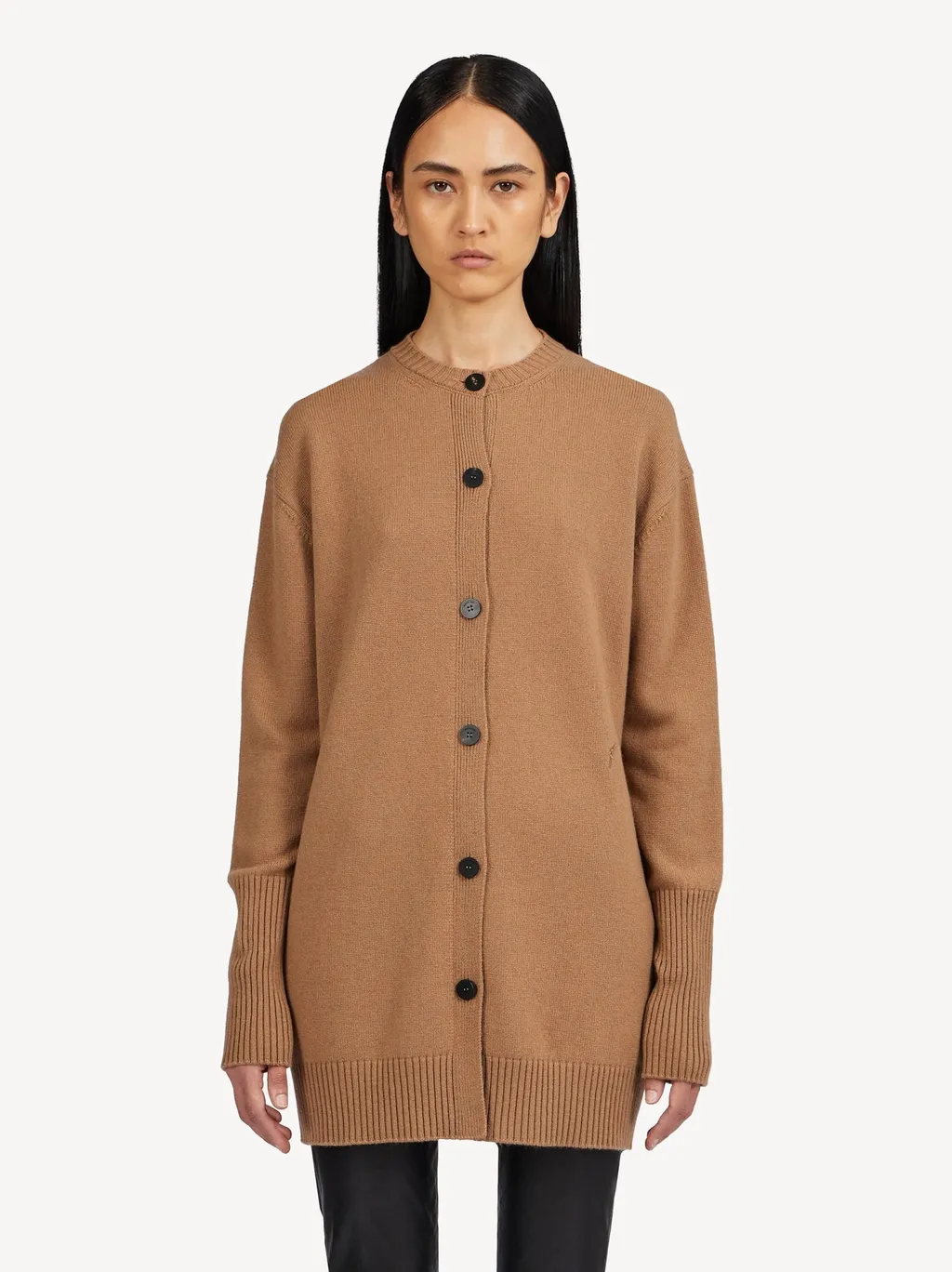 Ribbed Knit Cardigan Dress