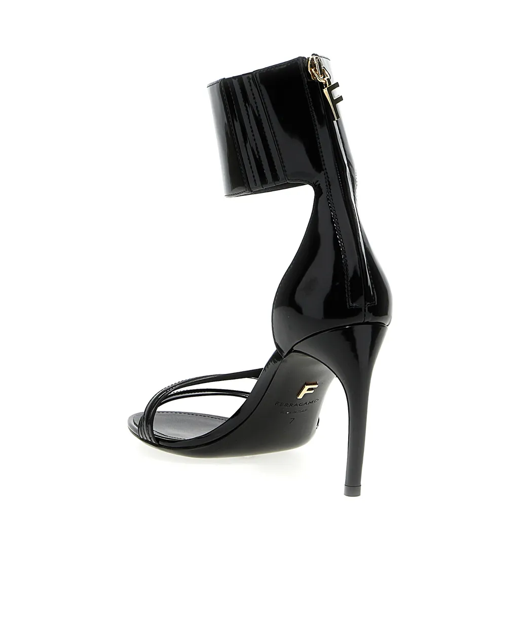 Curved-Heel Sandals