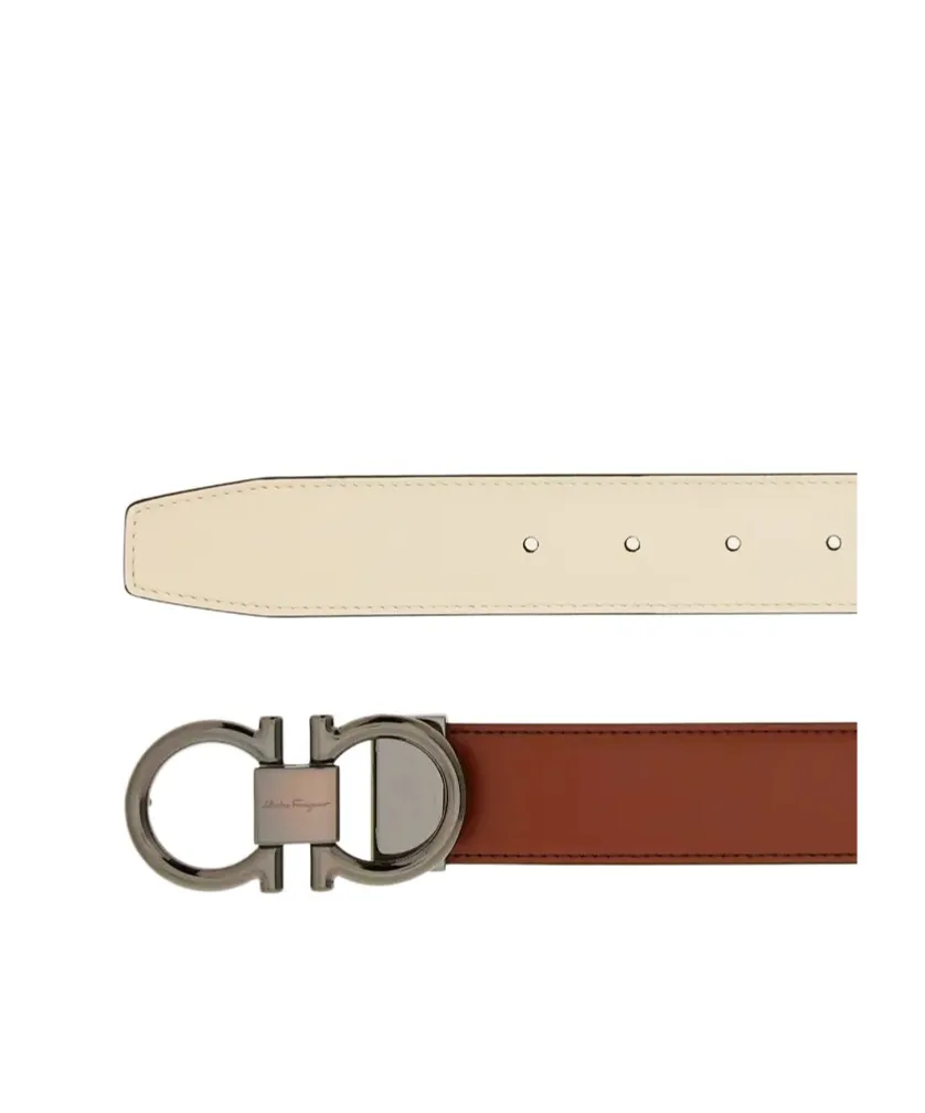Double-Sided Adjustable Gancini Belt