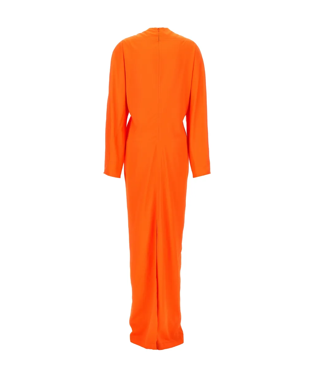 Long-Sleeved V-Neck Dress
