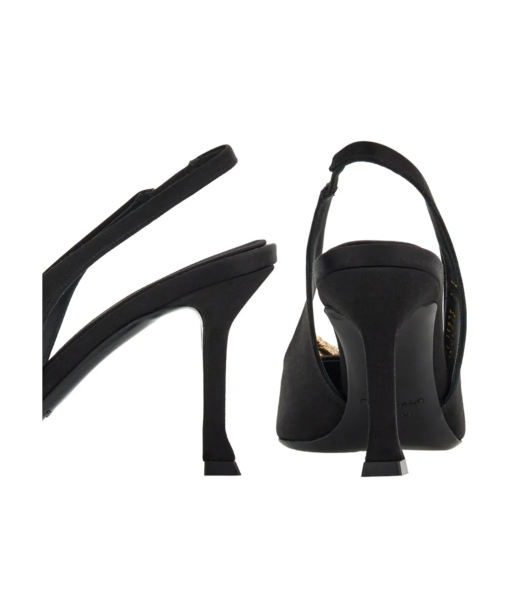 Bow-Tie High-Heeled Slingbacks